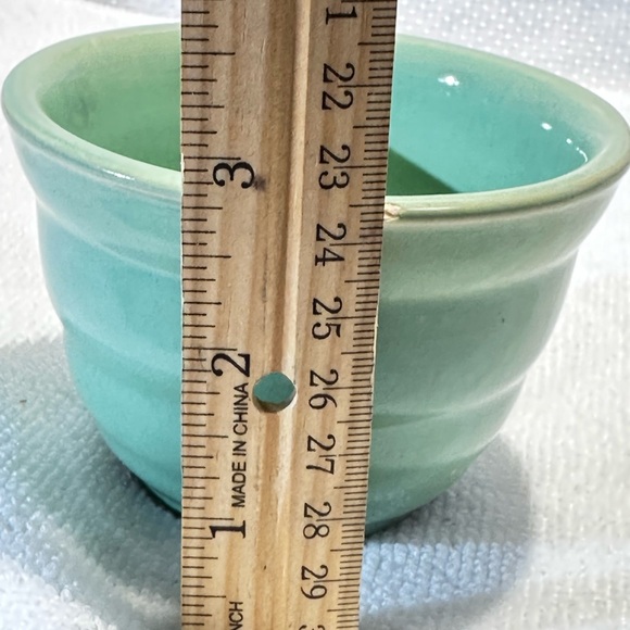 Green Bauer USA Pottery Bowl 3” - Picture 4 of 5